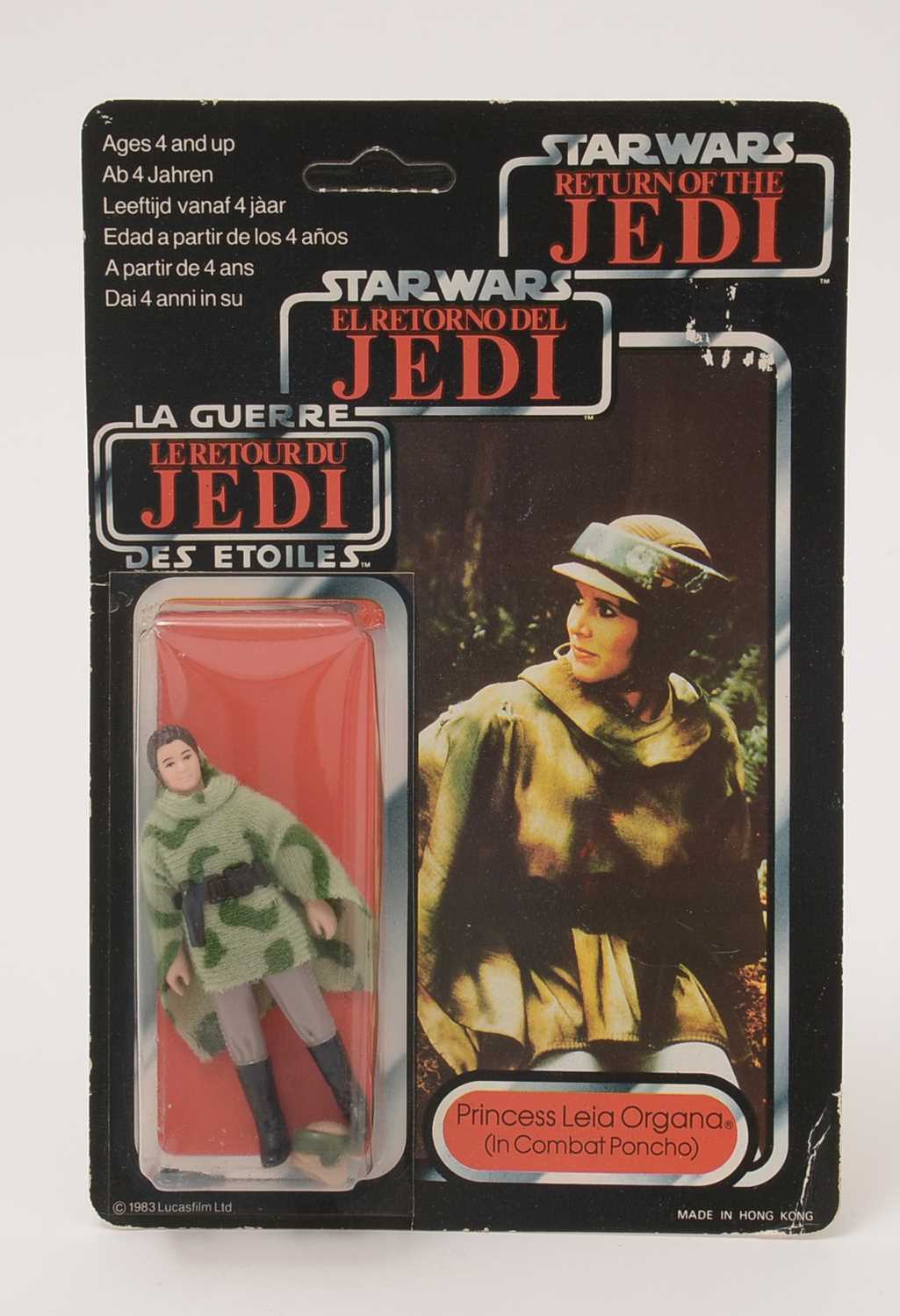 268 - Star Wars Return of the Jedi Princess Leia Organa (In Combat Poncho) carded figure,