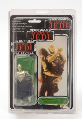 Lot 270 - Star Wars Return of the Jedi See-Threepio (C-3PO) (With Removable Limbs) carded figure