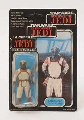 Lot 278 - Star Wars Return of the Jedi Klaatu (Skiff Guard Outfit) carded figure