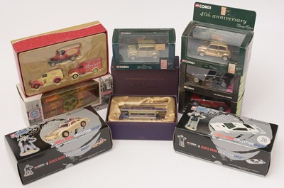 Lot 151 - A collection of nine boxed Corgi cult classic British scale model vehicles