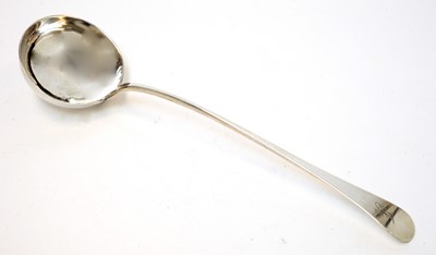 Lot 147 - A George III silver soup ladle
