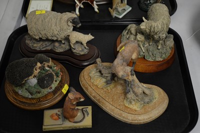 Lot 377 - Animal figures and figure groups, various makers.