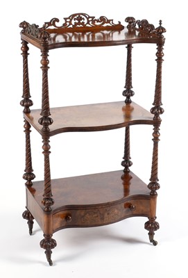 Lot 625 - Edwards & Roberts Victorian three-tier whatnot.