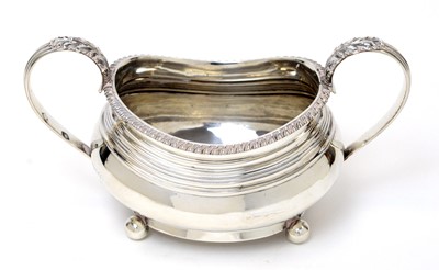 Lot 155 - George IV silver two handled sugar bowl