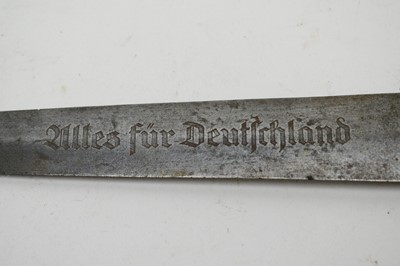 Lot 438 - A German WWII SA type service dagger, by Paul Weyersberg & Co