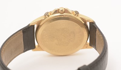 Lot 34 - Duward Aquastar: an 18t yellow gold cased quartz chronograph wristwatch