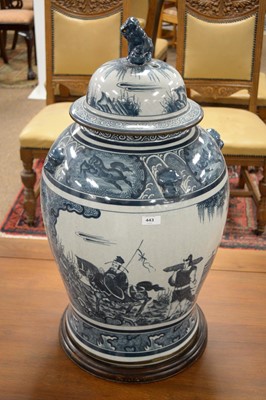 Lot 443 - 20th C Chinese floor standing vase.
