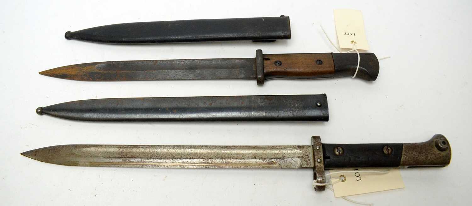 Lot 447 - Two bayonets, one Belgian the other Czech