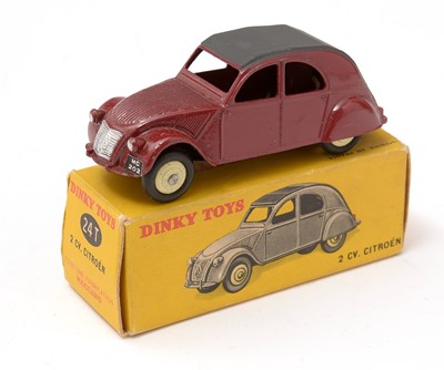 Lot 323 - Dinky Toys 2 CV. Citroen, 24T