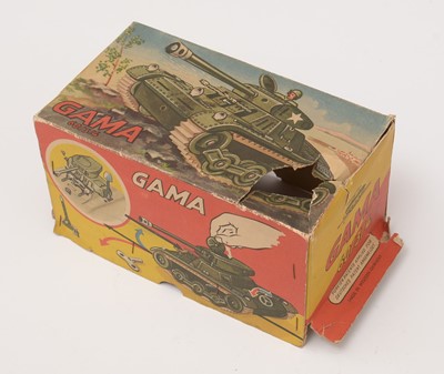 Lot 330 - A Western German Gama tinplate clockwork tank