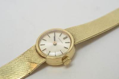 Lot 115 - A 14ct gold cased Longines cocktail watch