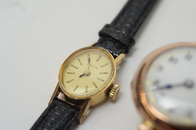 Lot 113 - Two 9ct gold cased watches