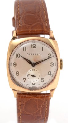 Lot 39 - Garrard & Co Ltd: a 9ct yellow gold cased wristwatch