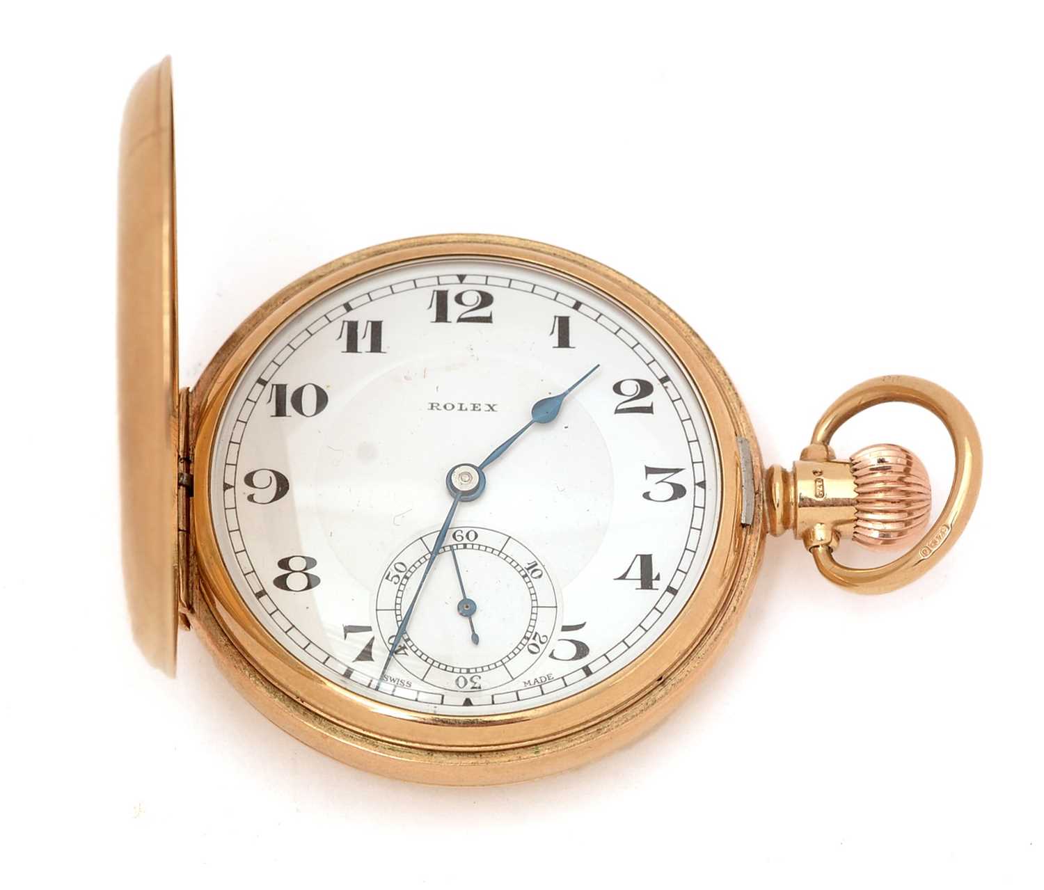 40 - Rolex, Geneve: a 9ct yellow gold cased hunter pocket watch,