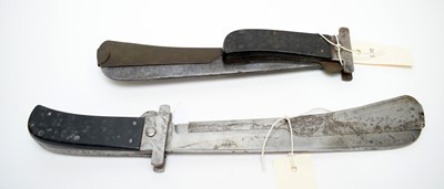 Lot 455 - Two WWII RAF or US Airforce folding machetes