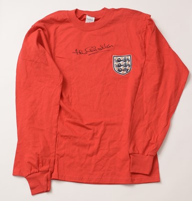 Lot 654 - England 1966 World Cup football shirt signed by defender Jack Charlton