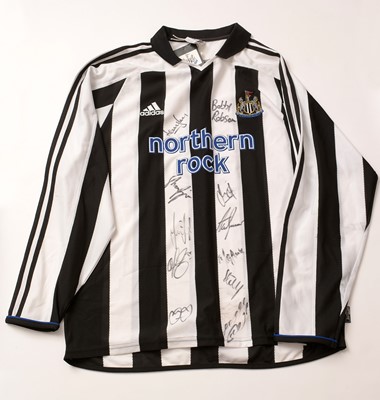 Lot 623 - A Newcastle United 2003-2005 season autographed football shirt