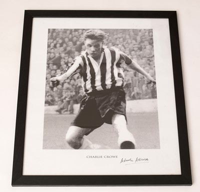 Lot 628 - Autograph of Newcastle United footballer Charlie Crowe