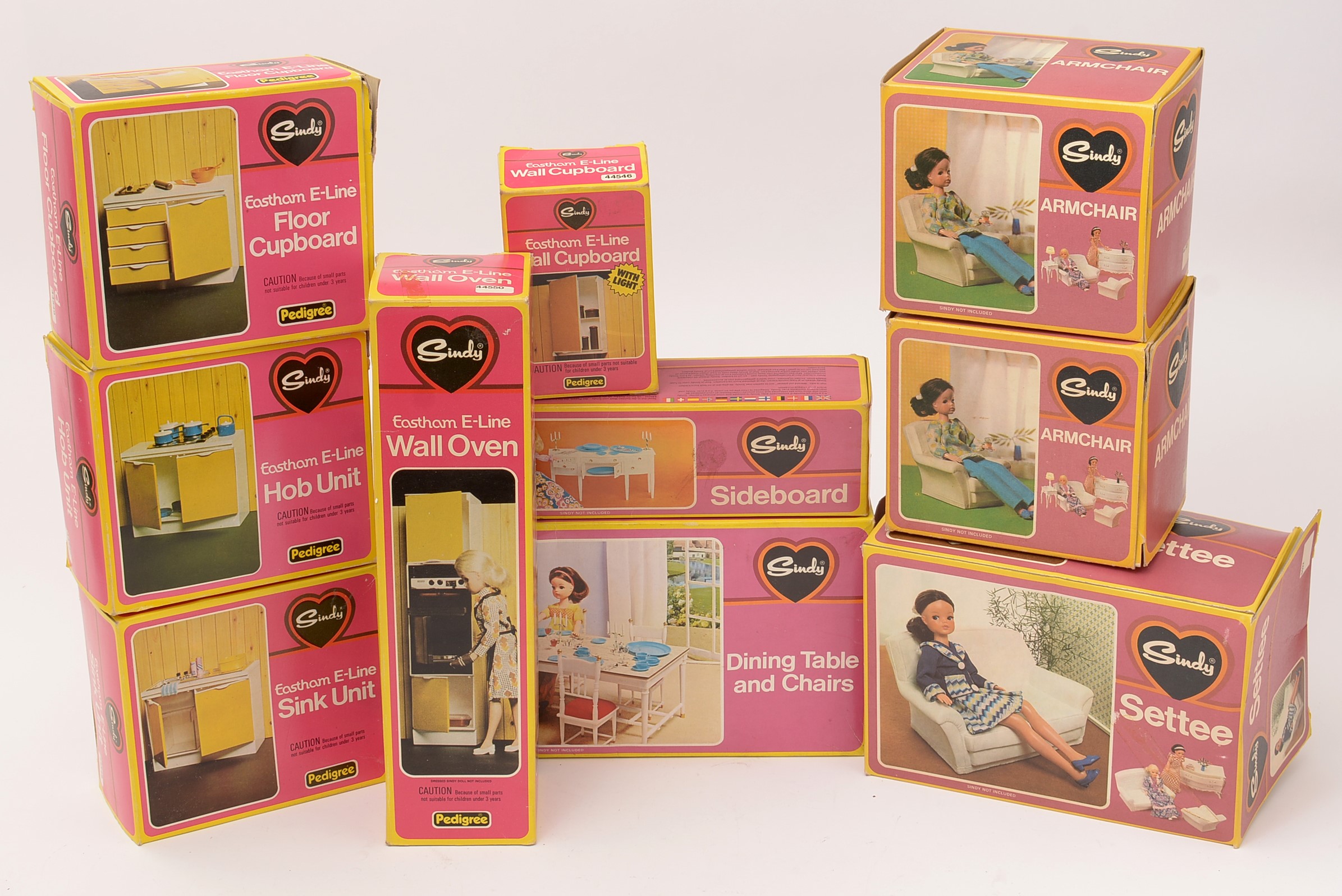 Lot 218 Boxed Pedigree Sindy doll living room,