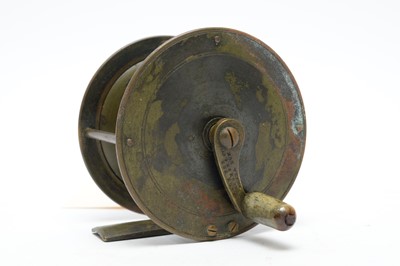 Lot 570 - An early 20th Century all brass reel, for Luscombe