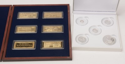 Lot 889 - A London Mint 2019 Silver Sovereign coin set, and Windsor Mint British Banknotes