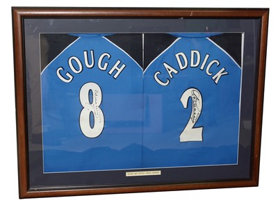 Lot 607A - Two signed cricket tops, and a COA.