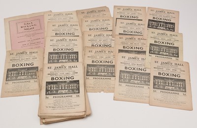 Lot 617 - 1940 and 1950s Newcastle boxing programmes