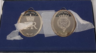 Lot 884 - Cased sets of royal commemorative silver ingots and medallions