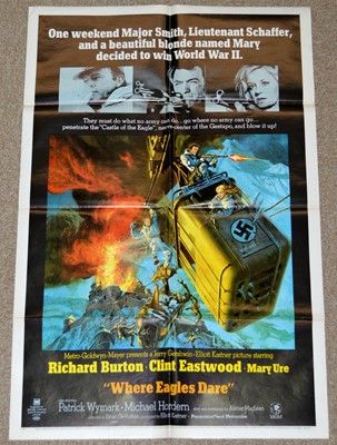 Lot 698 - Where Eagles Dare (1968) film poster.