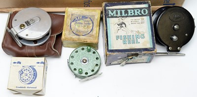 Lot 590 - A selection of fishing reels, various.