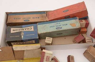 Lot 406 - A large selection of vintage car part boxes