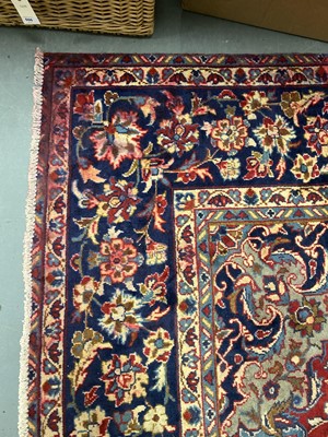 Lot 82 - A Kashan carpet.