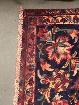 Lot 82 - A Kashan carpet.