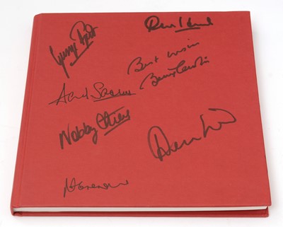 Lot 658 - Book "Manchester United and Beyond" signed by George Best, Alex Ferguson, and others