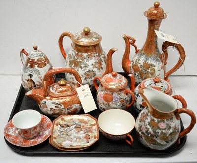 Lot 285 - Collection of Japanese Kutani teaware.