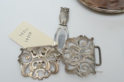 Lot 185 - Silver items including a cased Hamilton and Inches Amada dish
