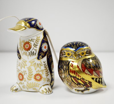 Lot 348 - Two Royal Crown Derby paperweights.