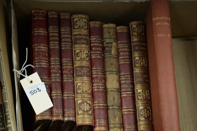 Lot 503 - A selection of 19th C and later volumes of Archaeologia Aeliana