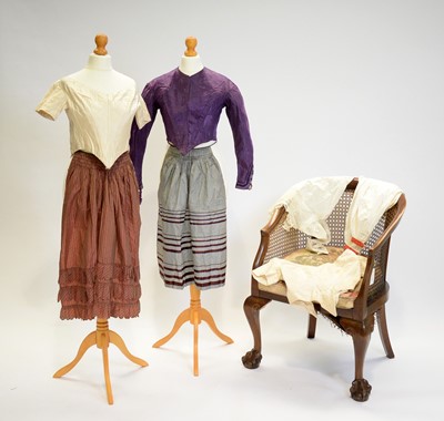 Lot 820 - A collection of Victorian bodices and aprons