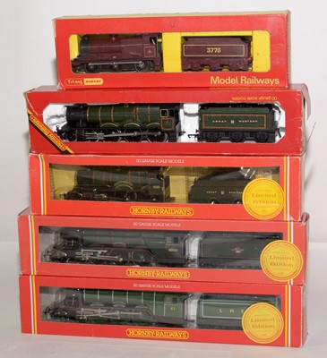 Lot 157 - Five boxed Hornby Model Railways OO-gauge locomotives