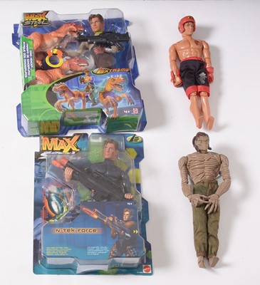 Lot 186 - Mattel Max Steel figurines.