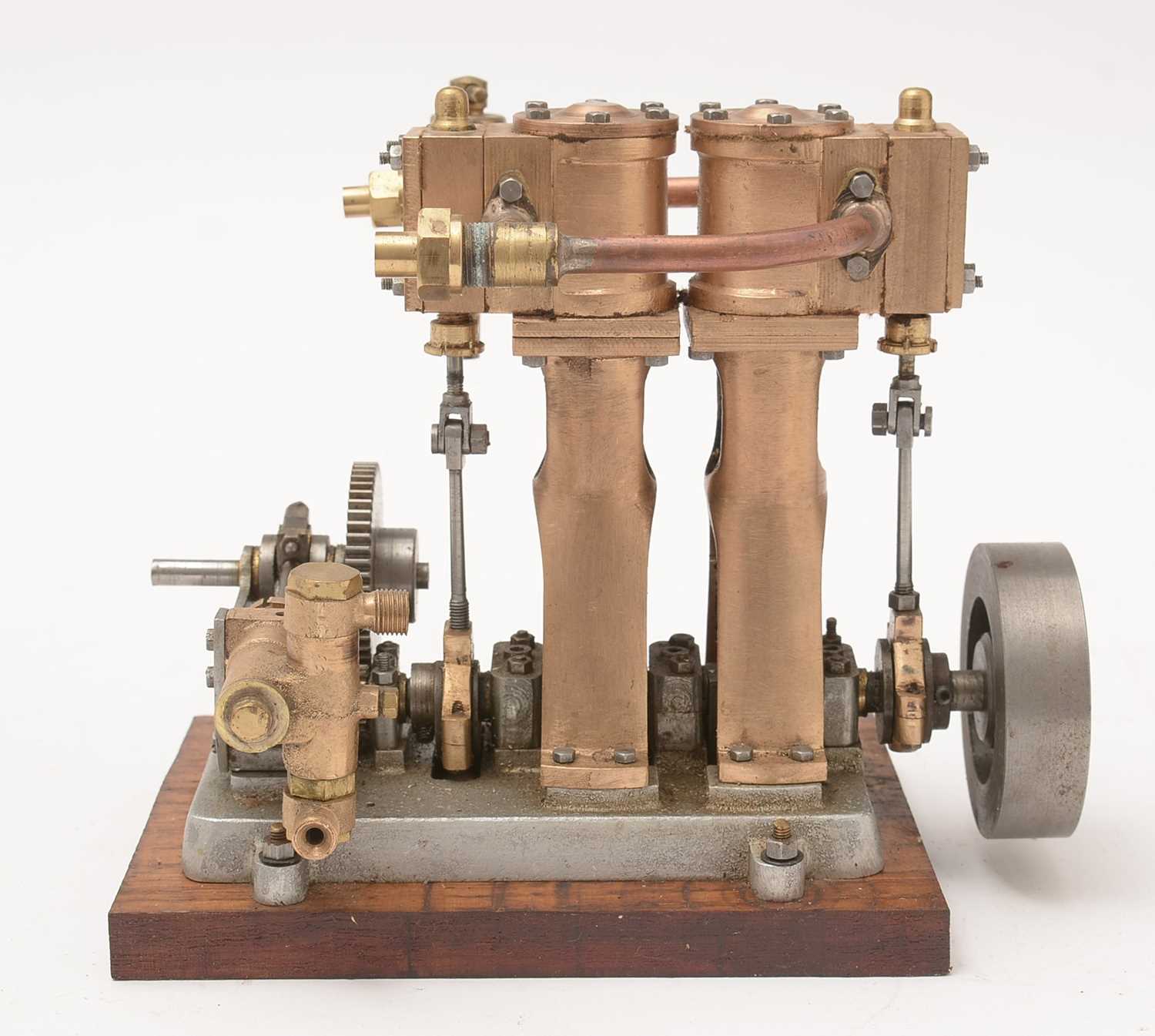 Lot 298 - A vertical two-cylinder live steam marine