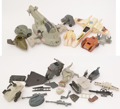 Lot 318 - A selection of Star Wars Palitoy vehicles