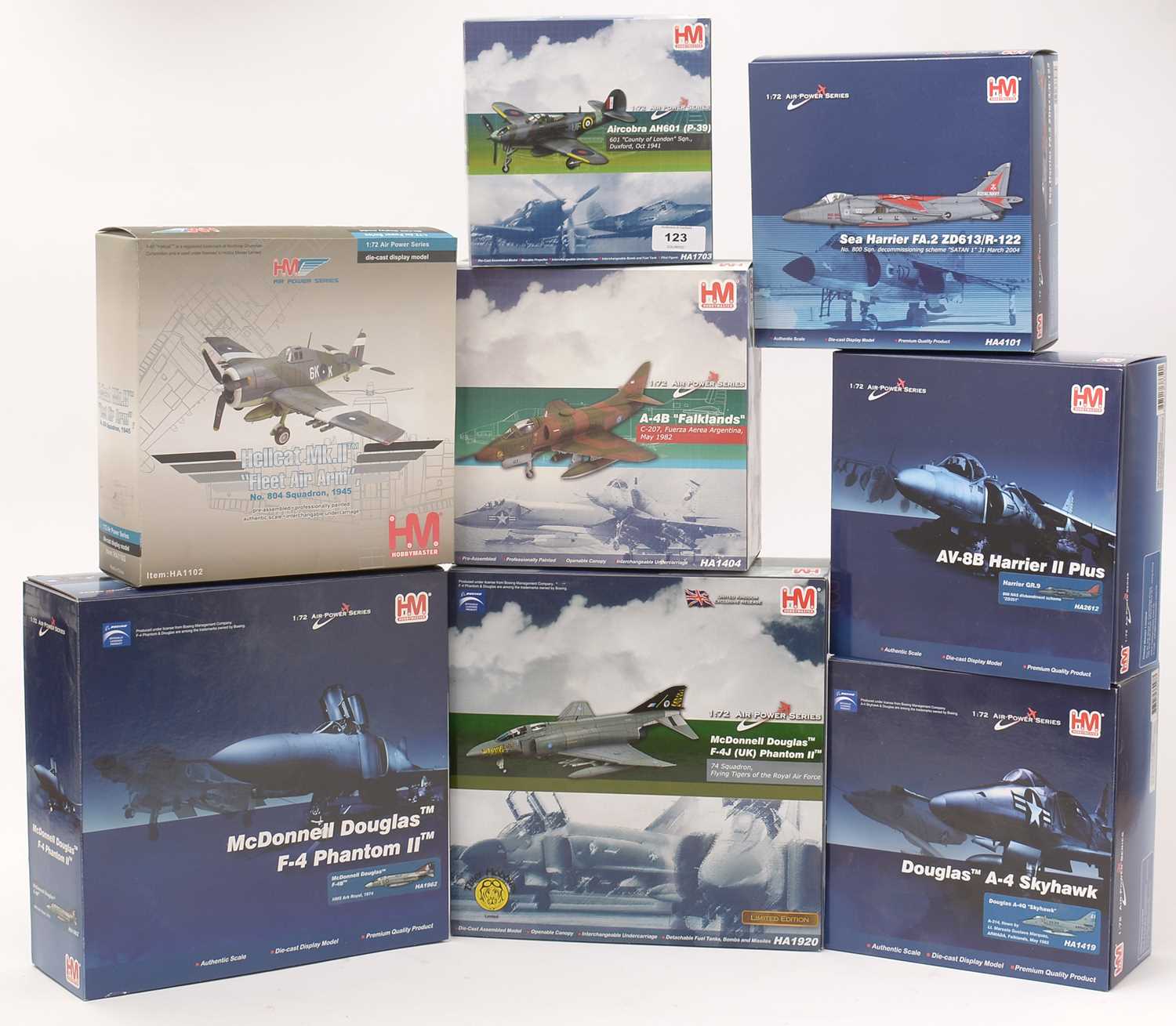 Lot 123 - Hobby Master 1:72 scale diecast aircraft