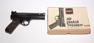 Lot 482 - A Webley & Scott Premier Model .22 air pistol.