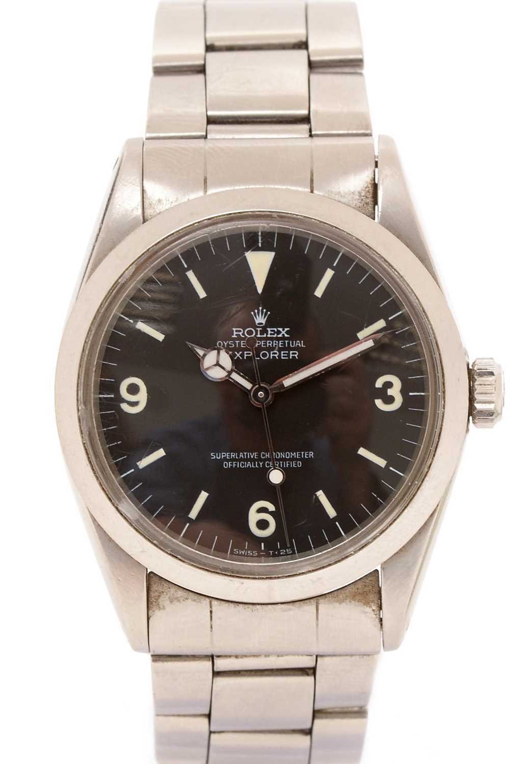 Lot 16 - Rolex Oyster Perpetual Explorer: a stainless steel cased automatic wristwatch