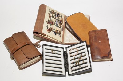 Lot 607 - Fly cases; salmon and trout flies, various.