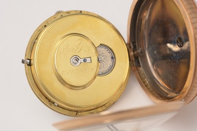 Lot 44 - Meuron & Comp: a yellow metal cased alarm and repeating pocket watch