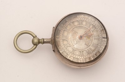 Lot 13 - James Stillton, London: a mid 18th-Century silver pair cased pocket watch