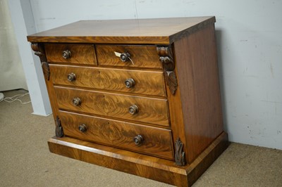 Lot 42 - Victorian mahogany chest of drawers.
